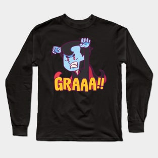 Cute Vampire Halloween Graaa Long Sleeve T-Shirt